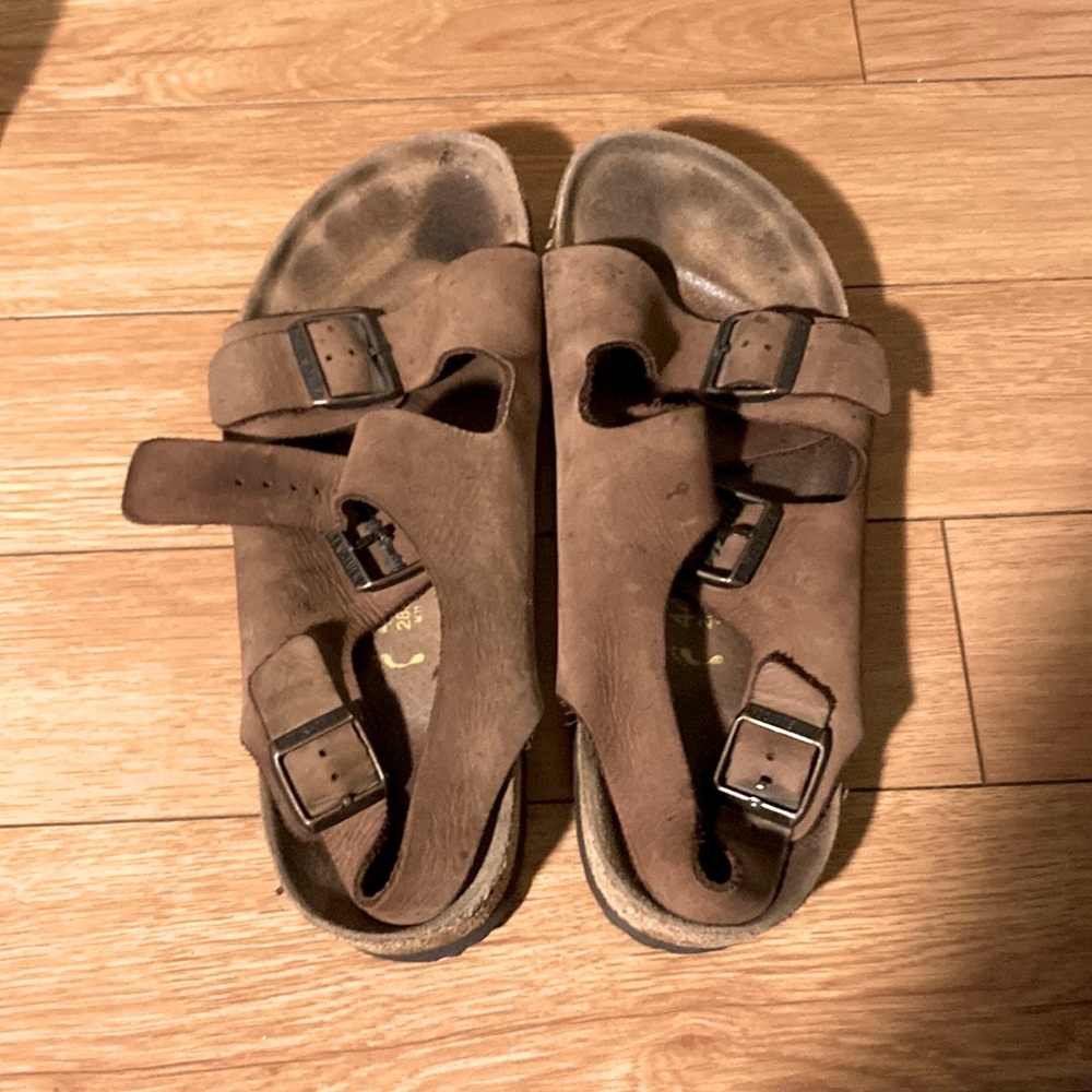 Birkenstock Milano. Light brown leather. 44